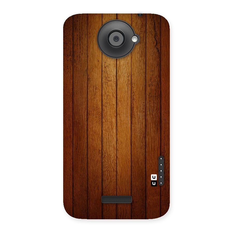 Brown Wood Design Back Case for HTC One X