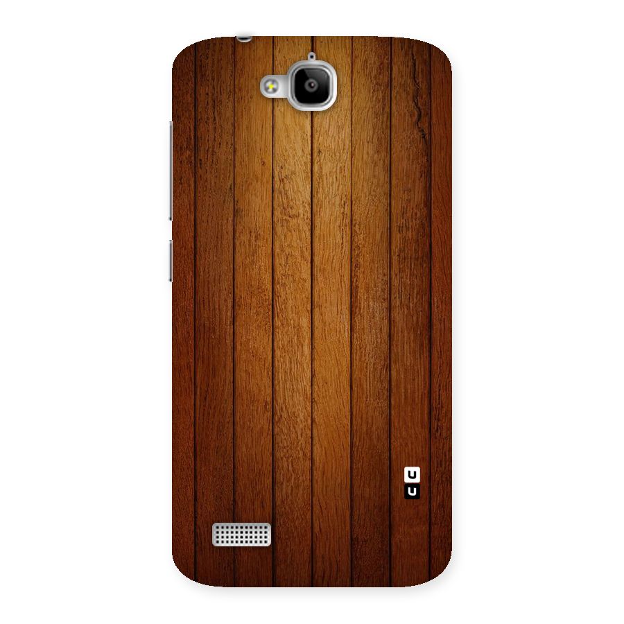 Brown Wood Design Back Case for Honor Holly