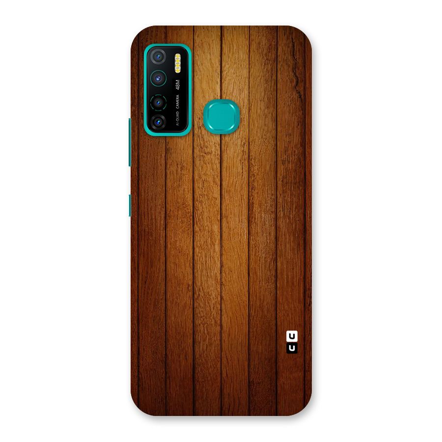 Brown Wood Design Back Case for Infinix Hot 9 Pro