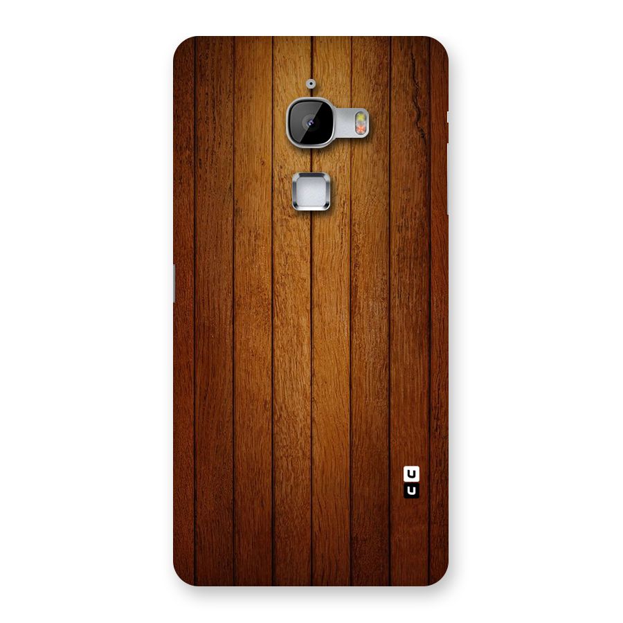 Brown Wood Design Back Case for LeTv Le Max