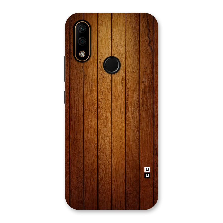 Brown Wood Design Back Case for Lenovo A6 Note