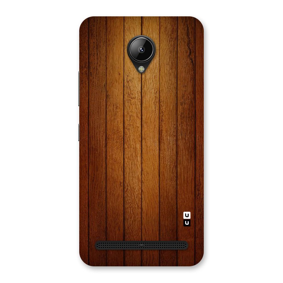 Brown Wood Design Back Case for Lenovo C2