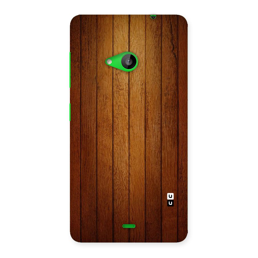 Brown Wood Design Back Case for Lumia 535