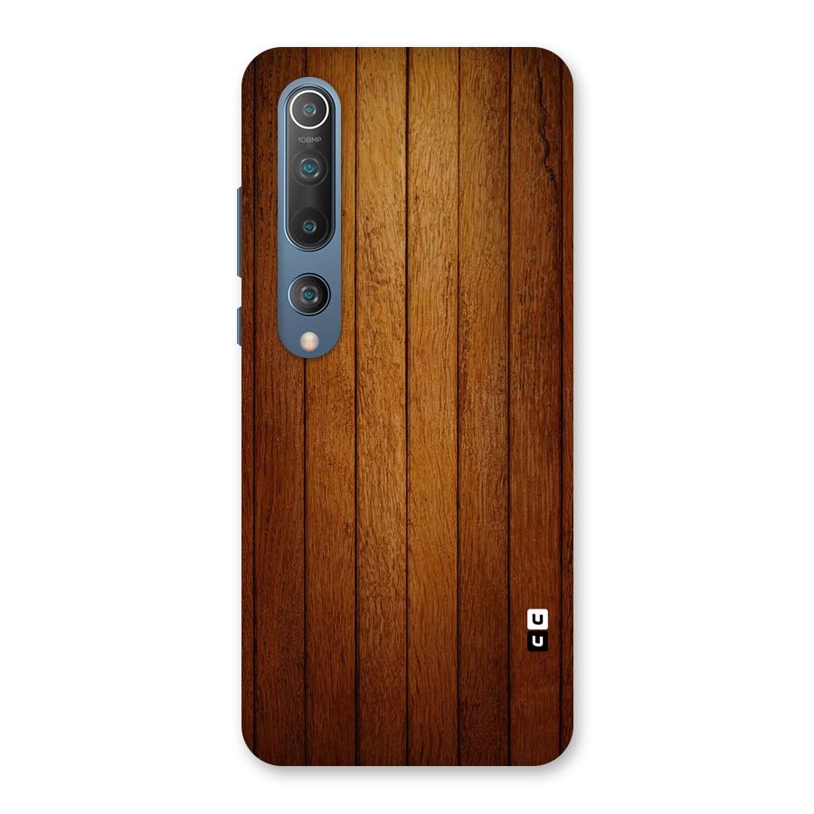 Brown Wood Design Back Case for Mi 10