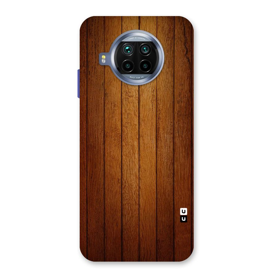 Brown Wood Design Back Case for Mi 10i