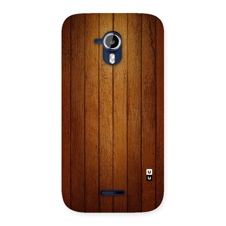 Brown Wood Design Back Case for Micromax Canvas Magnus A117
