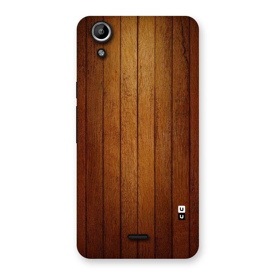 Brown Wood Design Back Case for Micromax Canvas Selfie Lens Q345
