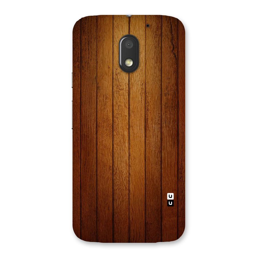 Brown Wood Design Back Case for Moto E3 Power