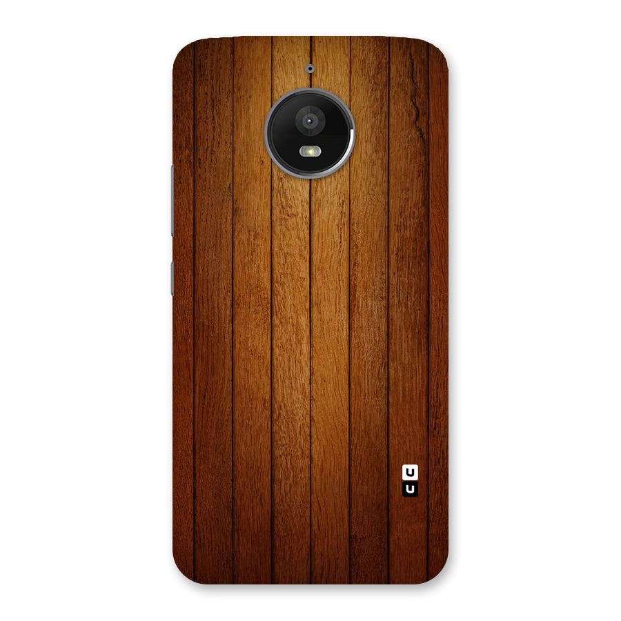 Brown Wood Design Back Case for Moto E4 Plus