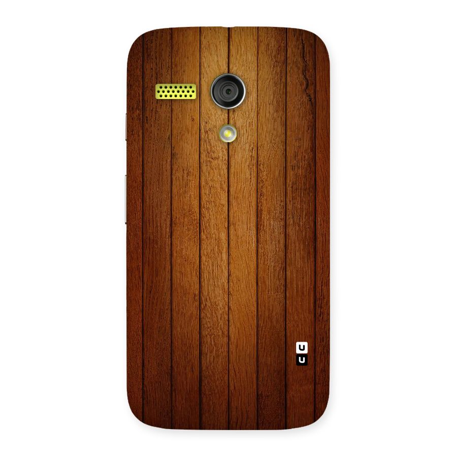 Brown Wood Design Back Case for Moto G