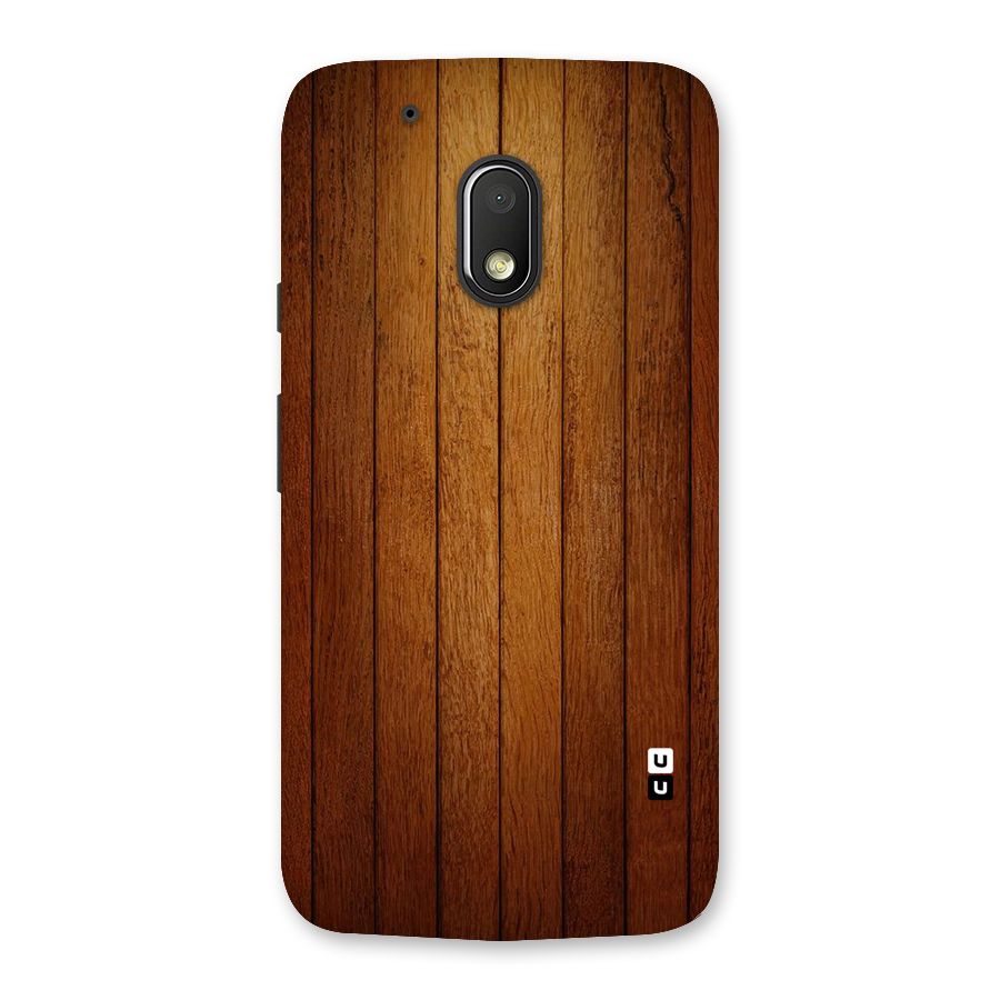 Brown Wood Design Back Case for Moto G4 Play