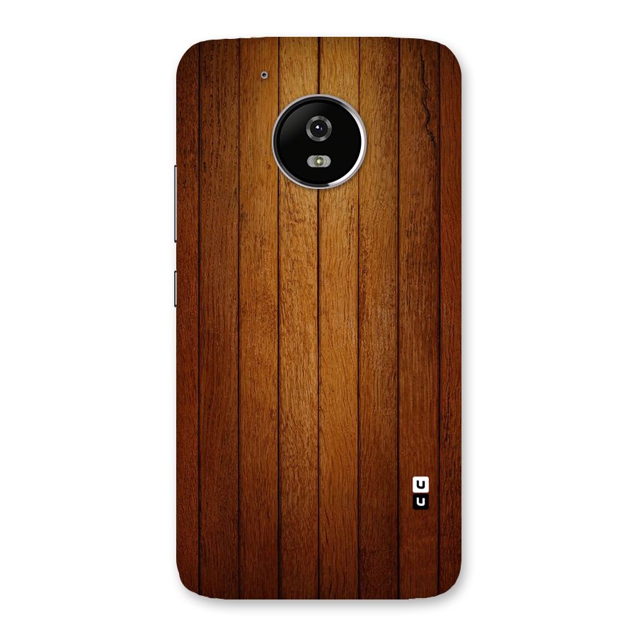 Brown Wood Design Back Case for Moto G5