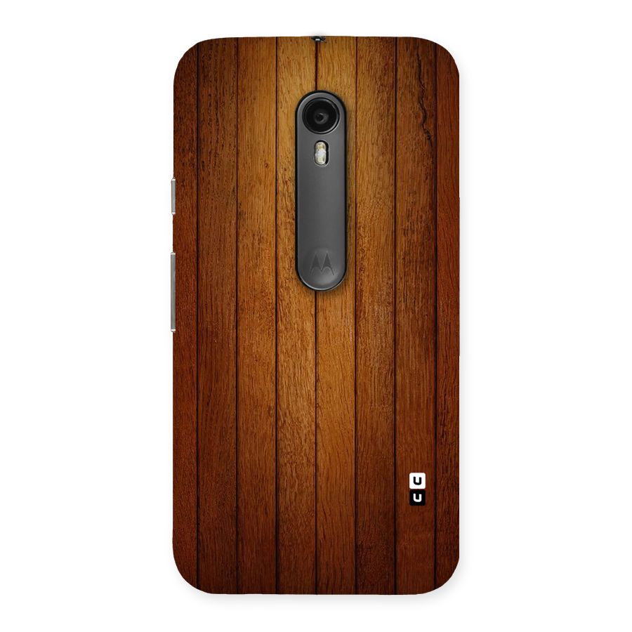 Brown Wood Design Back Case for Moto G Turbo