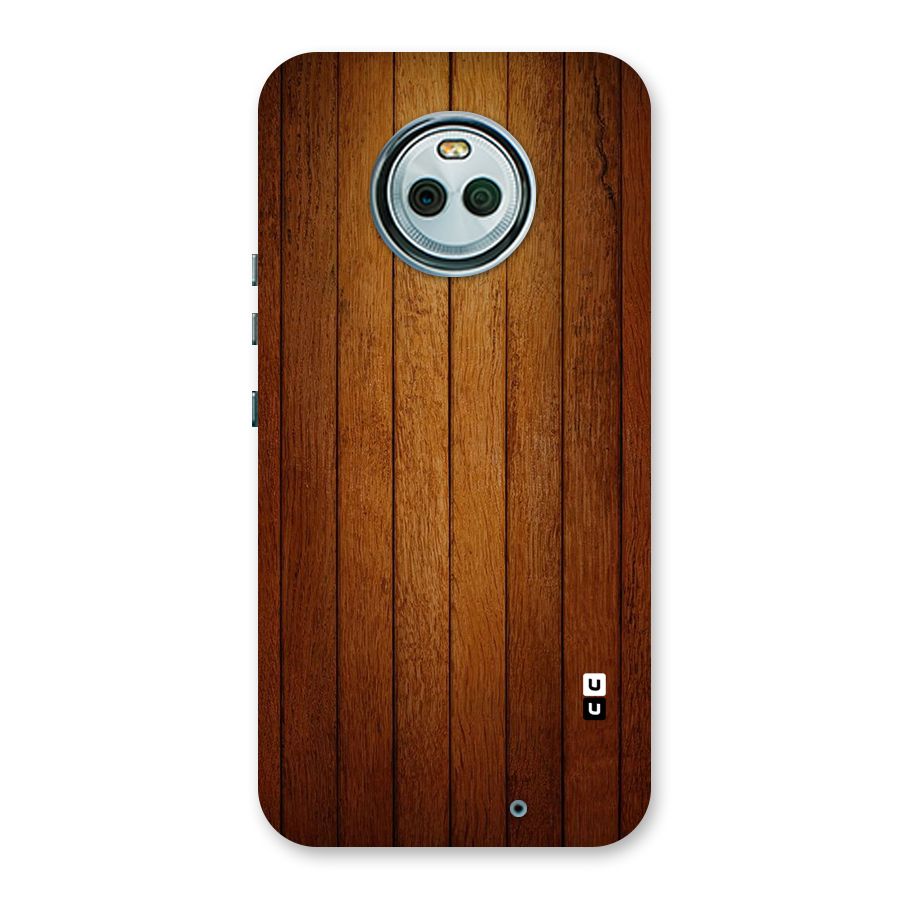 Brown Wood Design Back Case for Moto X4