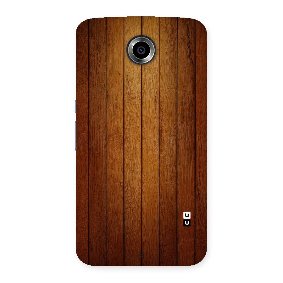 Brown Wood Design Back Case for Nexsus 6