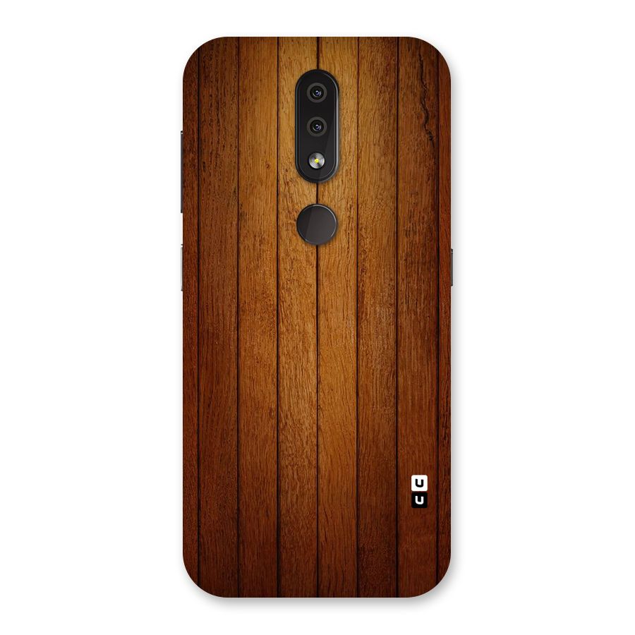 Brown Wood Design Back Case for Nokia 4.2