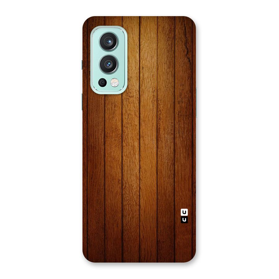 Brown Wood Design Back Case for OnePlus Nord 2 5G