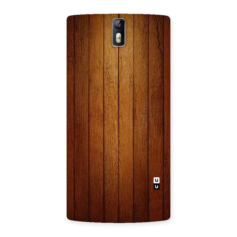 Brown Wood Design Back Case for One Plus One