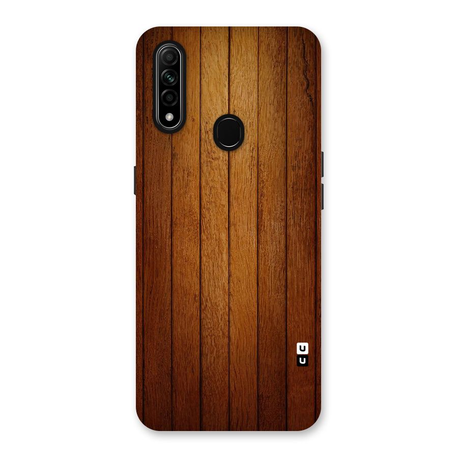Brown Wood Design Back Case for Oppo A31