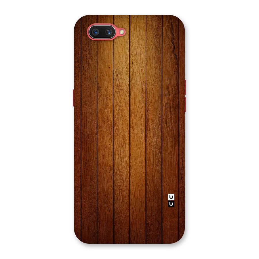 Brown Wood Design Back Case for Oppo A3s