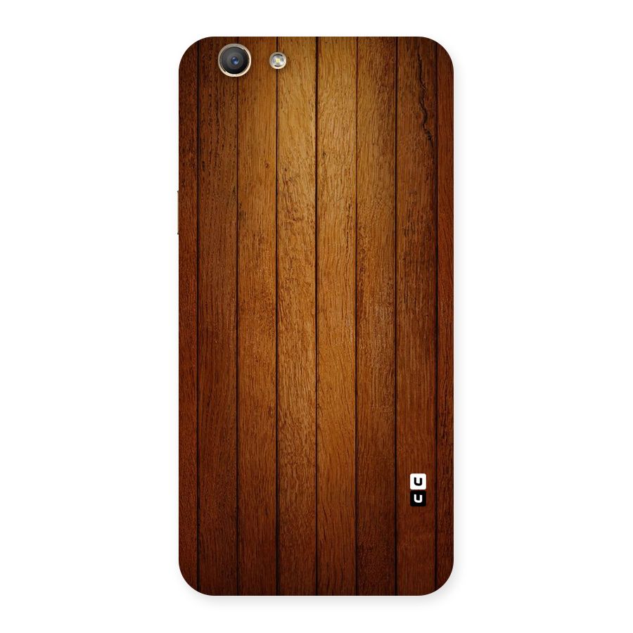 Brown Wood Design Back Case for Oppo F1s