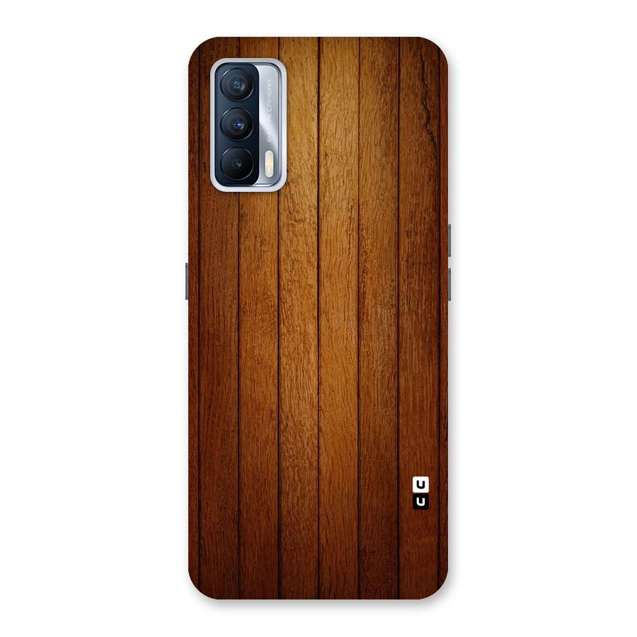 Brown Wood Design Back Case for Realme X7