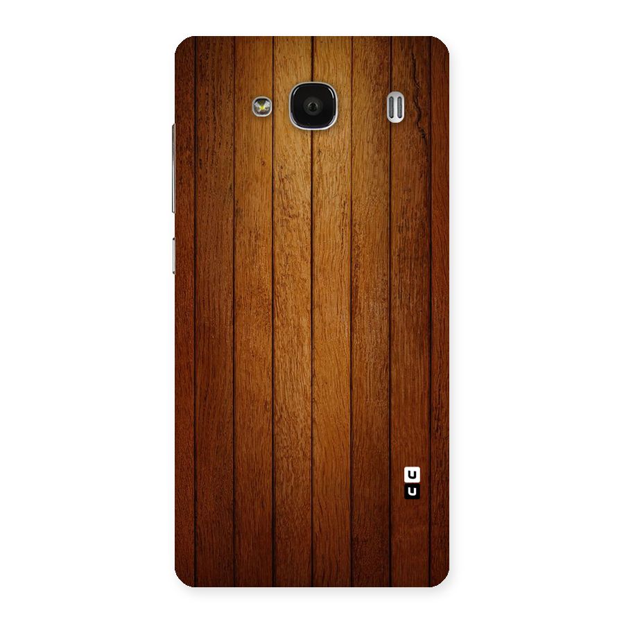 Brown Wood Design Back Case for Redmi 2