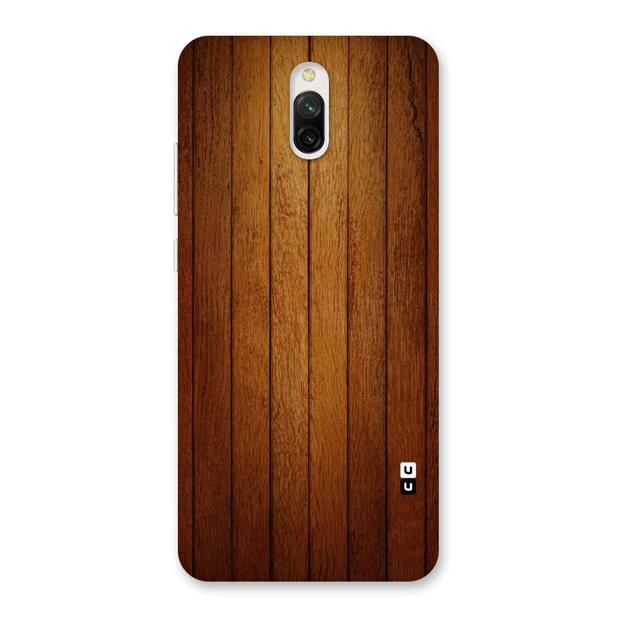 Brown Wood Design Back Case for Redmi 8A Dual