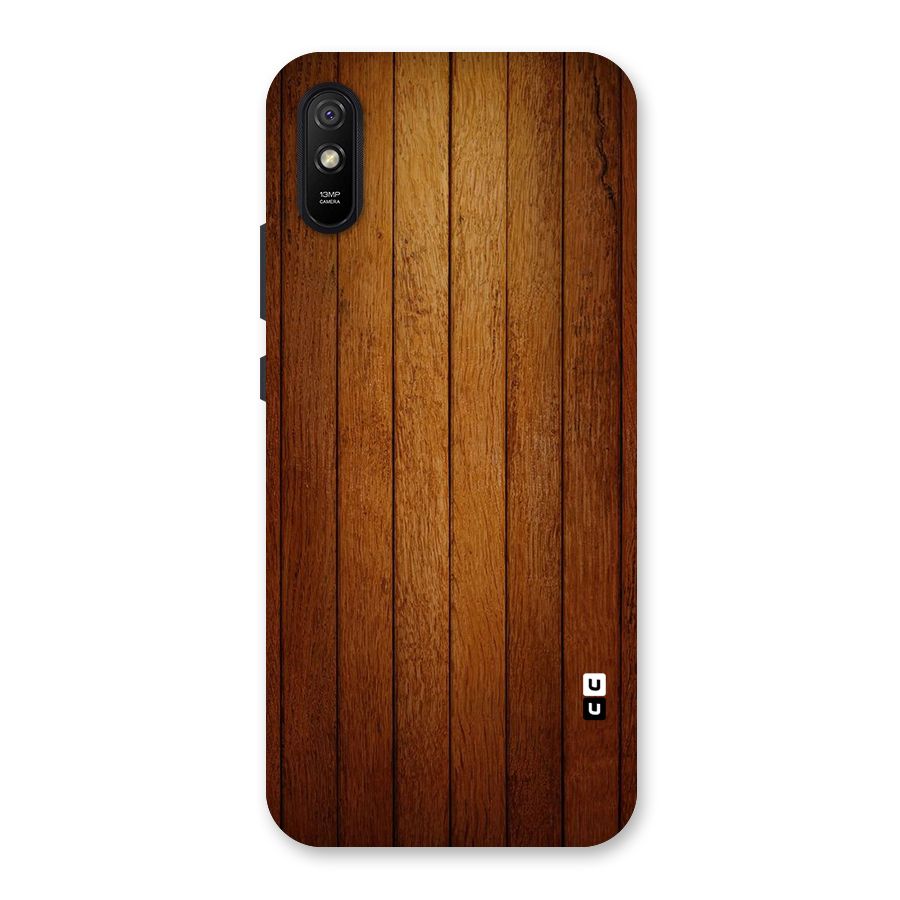 Brown Wood Design Back Case for Redmi 9A