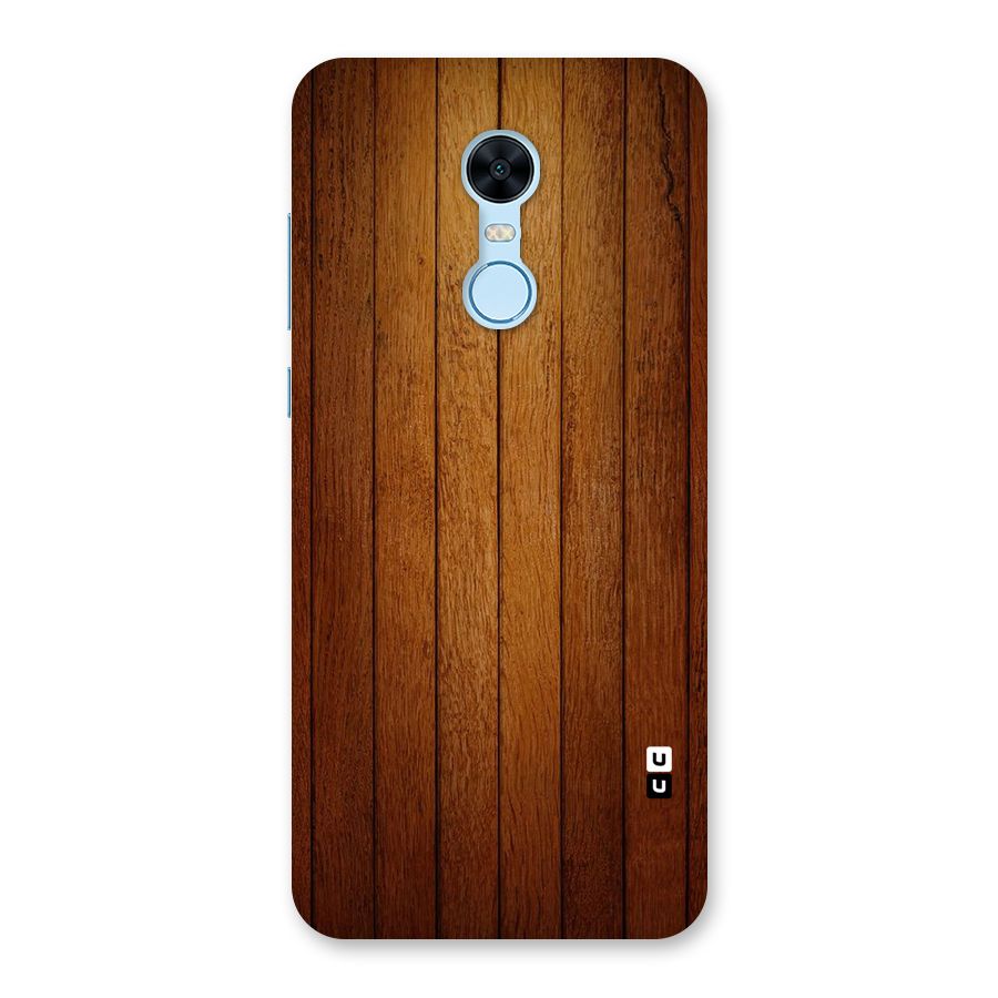 Brown Wood Design Back Case for Redmi Note 5