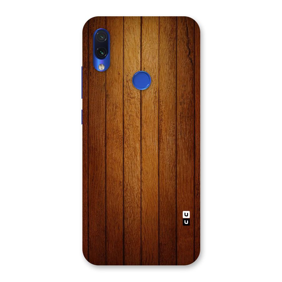 Brown Wood Design Back Case for Redmi Note 7