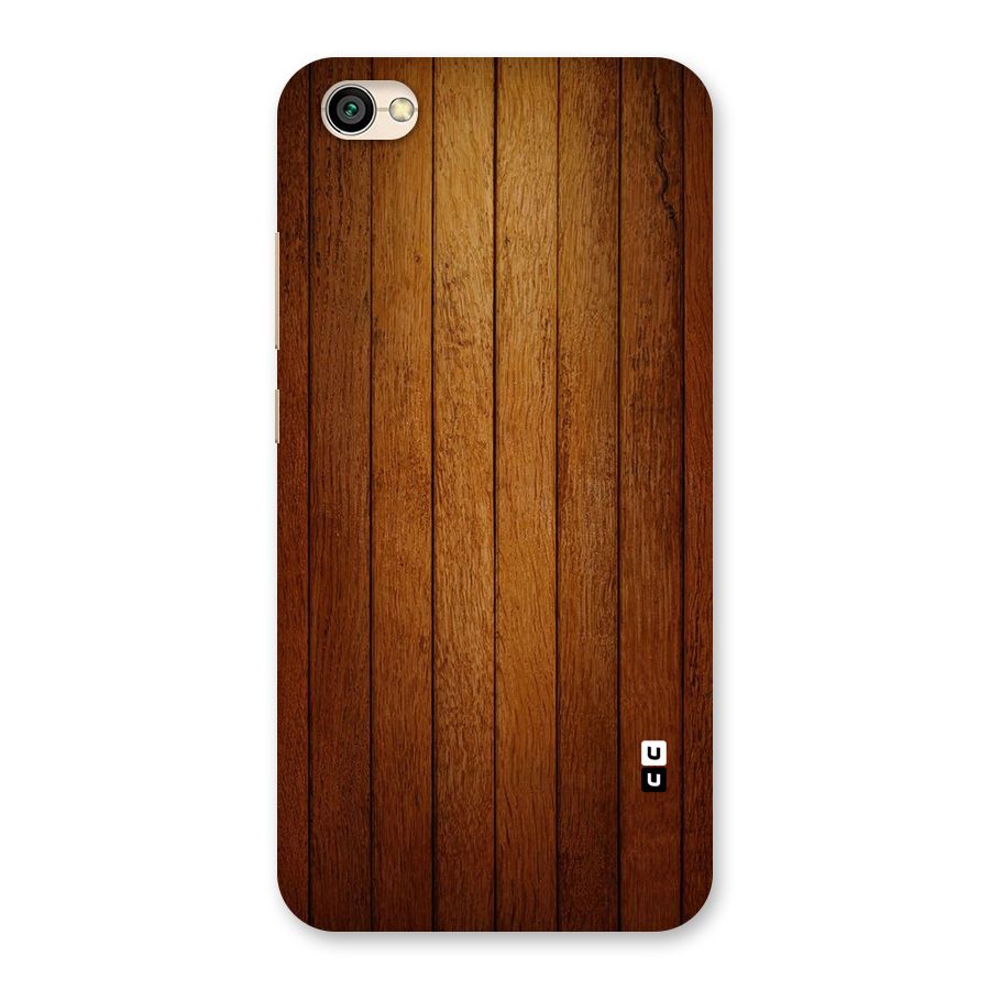 Brown Wood Design Back Case for Redmi Y1 Lite