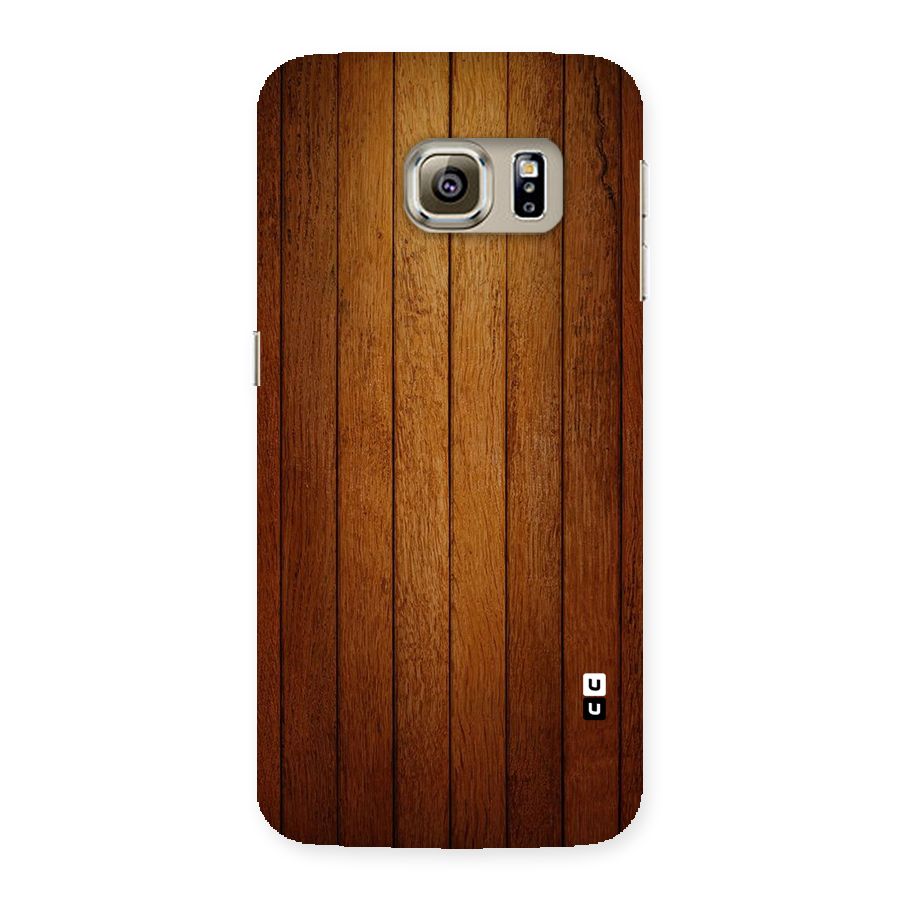 Brown Wood Design Back Case for Samsung Galaxy S6 Edge