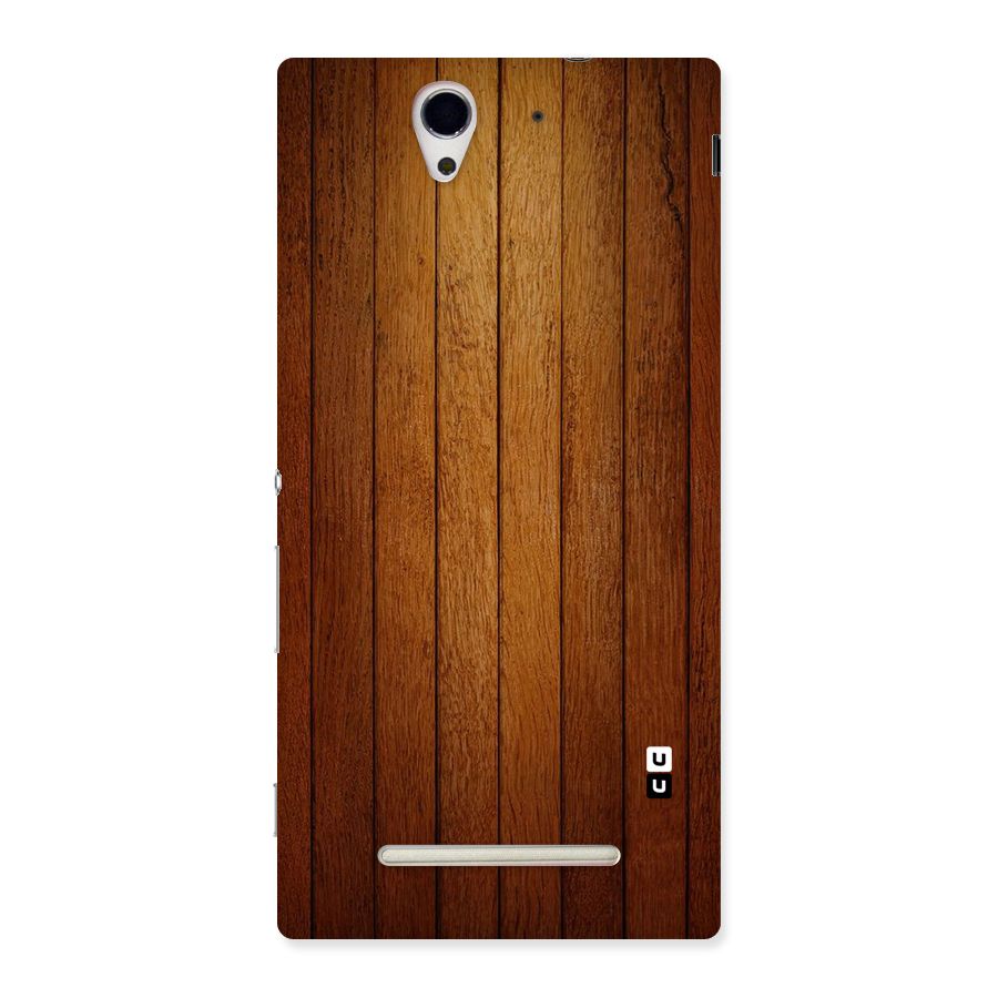 Brown Wood Design Back Case for Sony Xperia C3