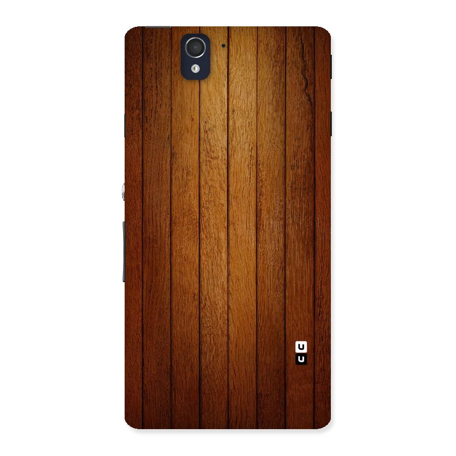 Brown Wood Design Back Case for Sony Xperia Z