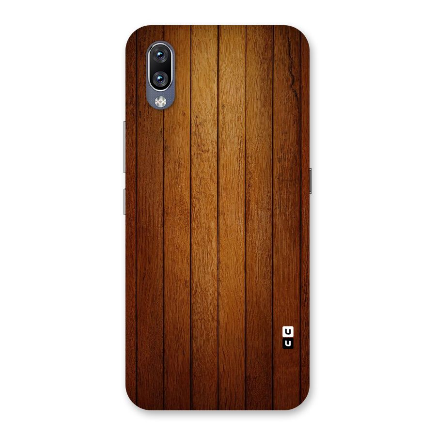 Brown Wood Design Back Case for Vivo NEX
