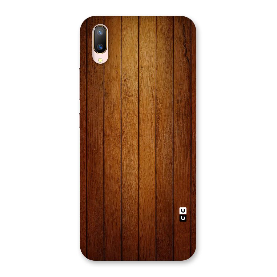 Brown Wood Design Back Case for Vivo V11 Pro