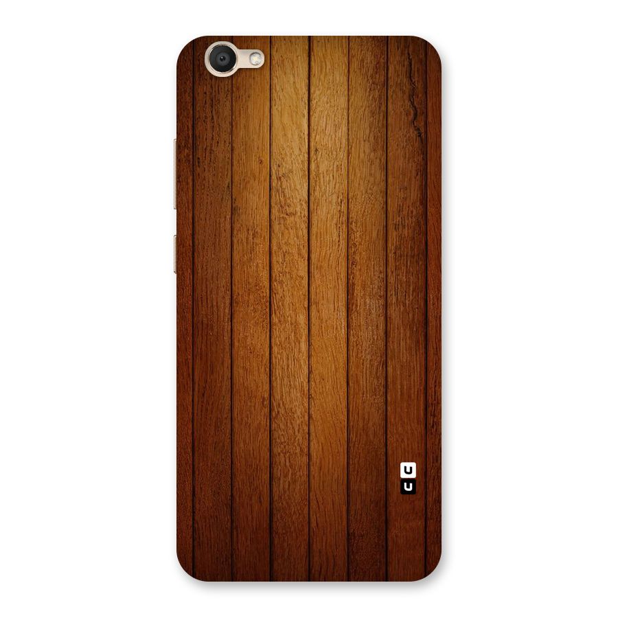 Brown Wood Design Back Case for Vivo V5