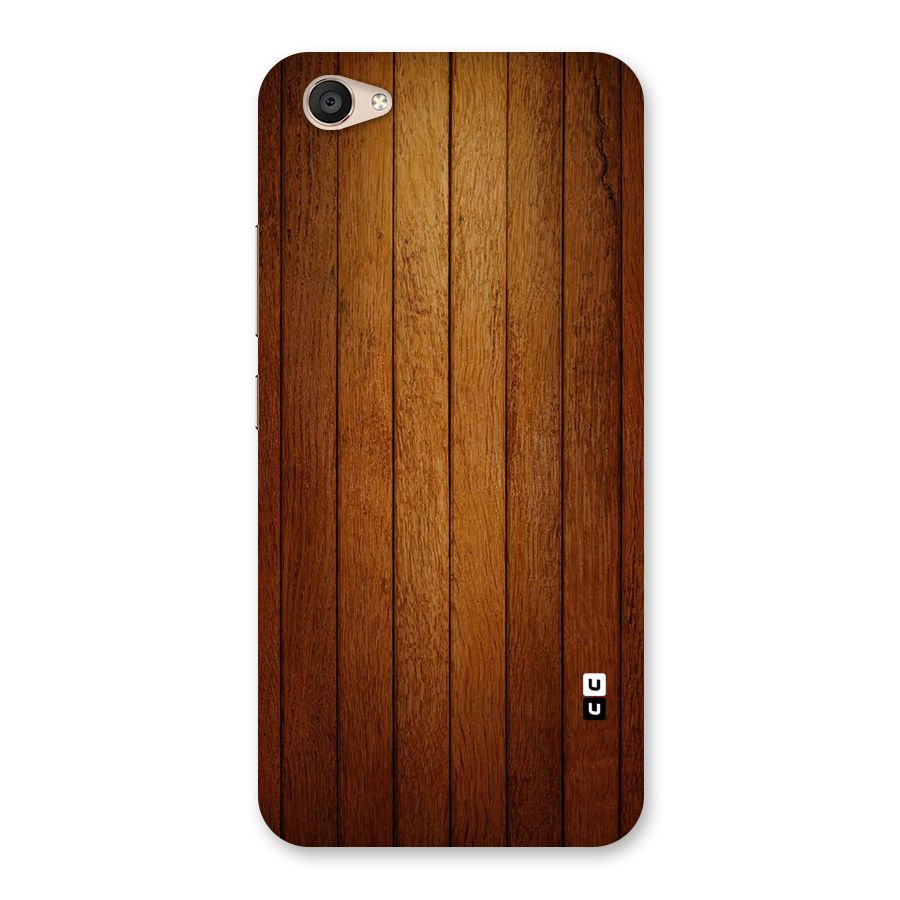 Brown Wood Design Back Case for Vivo V5 Plus