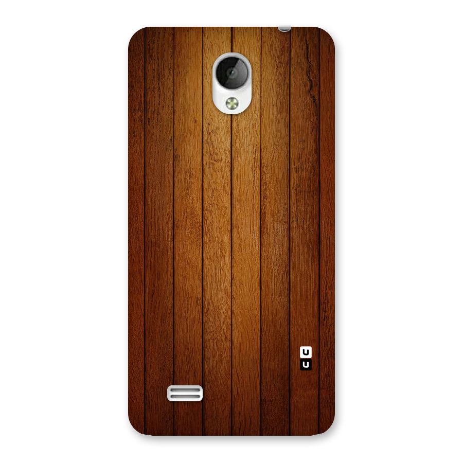 Brown Wood Design Back Case for Vivo Y21