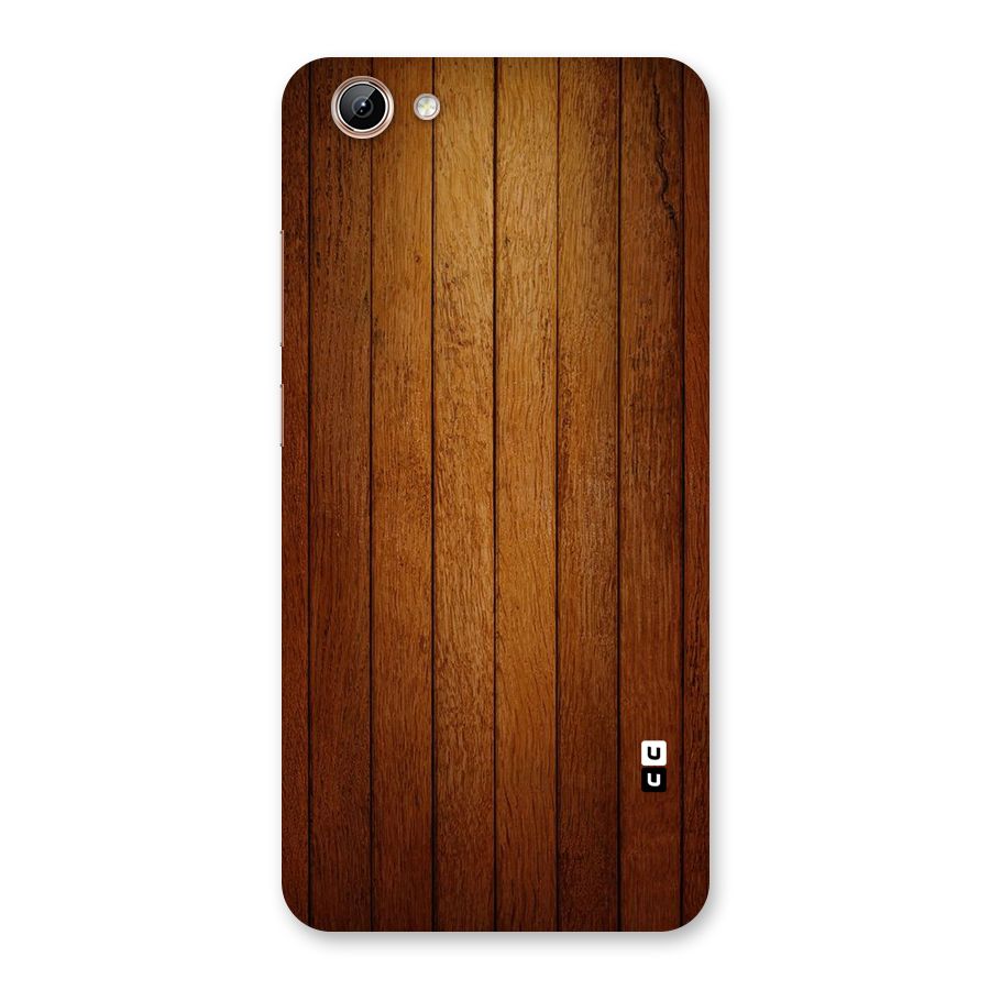Brown Wood Design Back Case for Vivo Y71