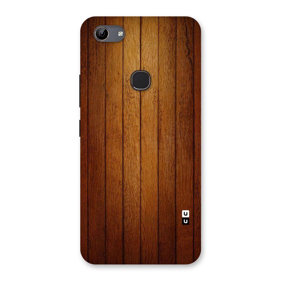 Brown Wood Design Back Case for Vivo Y81