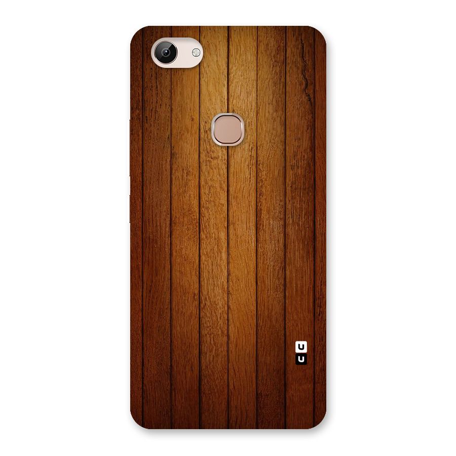 Brown Wood Design Back Case for Vivo Y83