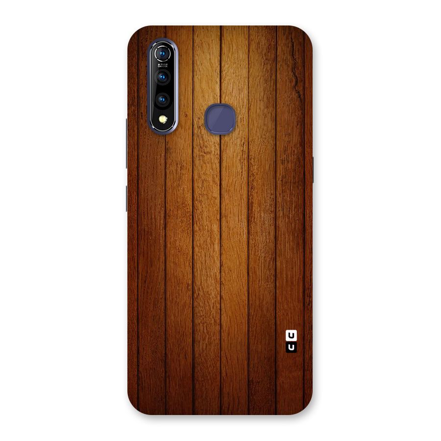 Brown Wood Design Back Case for Vivo Z1 Pro