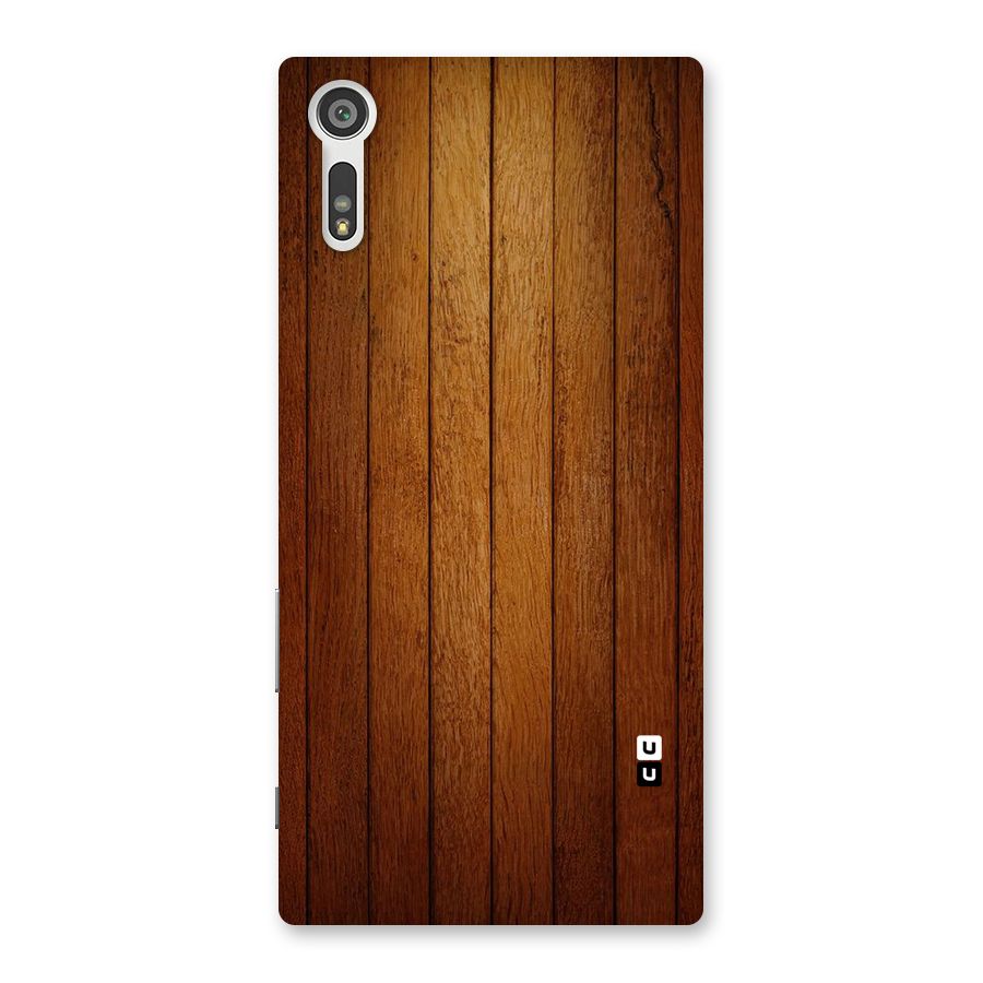 Brown Wood Design Back Case for Xperia XZ