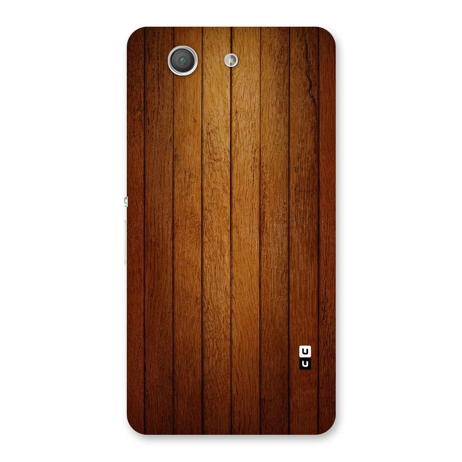 Brown Wood Design Back Case for Xperia Z3 Compact