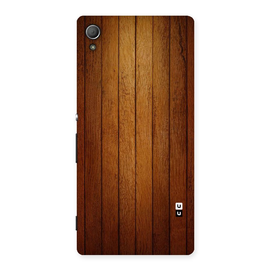 Brown Wood Design Back Case for Xperia Z3 Plus