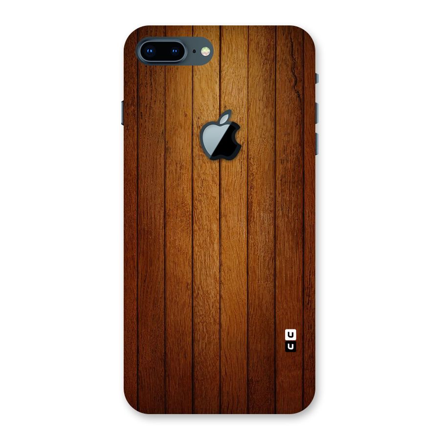 Brown Wood Design Back Case for iPhone 7 Plus Apple Cut