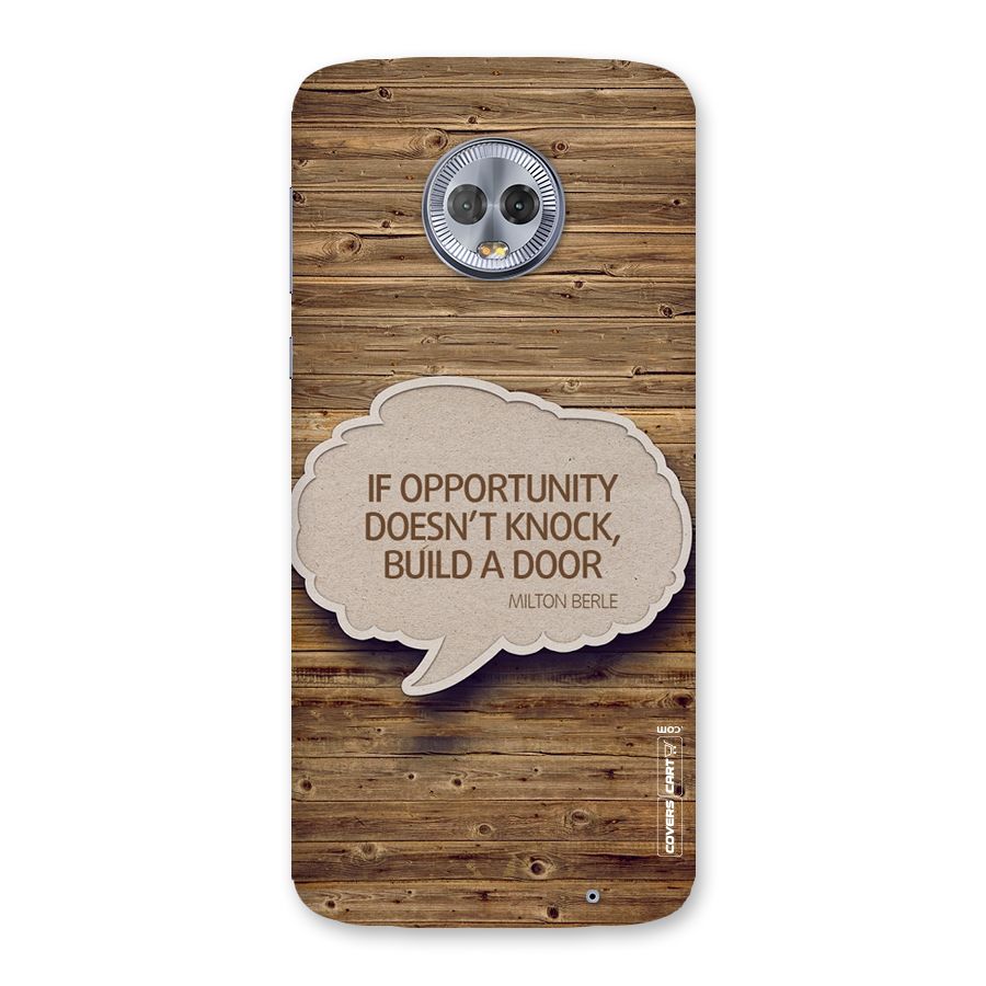 Build Your Door Back Case for Moto G6 Plus