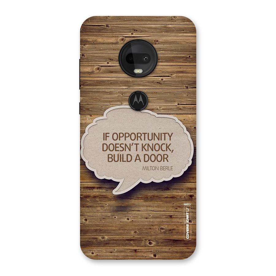 Build Your Door Back Case for Moto G7